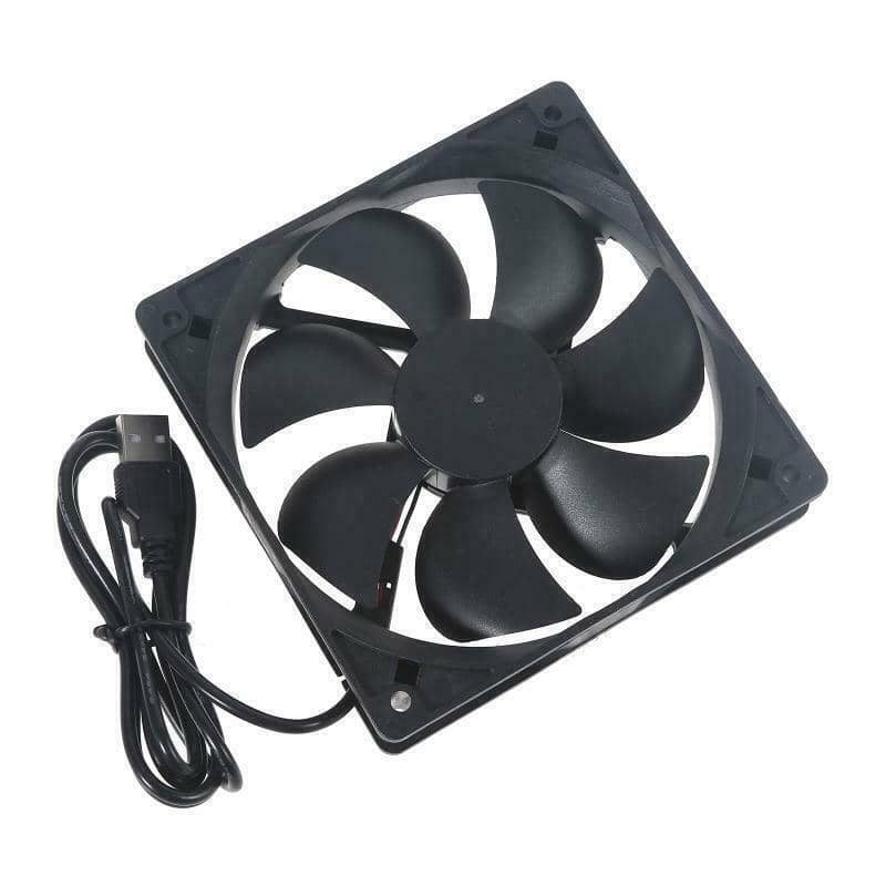 120mm Silent USB Cooling Fan for Computer Case, Pack of 2 - view 2