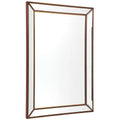 Cafe Lighting and Living Antique Gold Zeta Bevelled Wall Mirror Beaded Trim — image 2