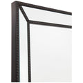 Cafe Lighting and Living Black Zeta Bevelled Wall Mirror Beaded Trim Frame — image 3