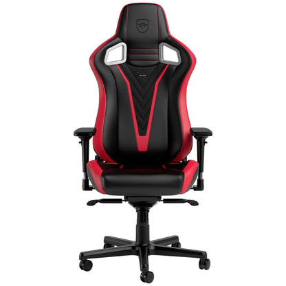 noblechairs Epic V Gaming Chair RedBlack - Ergonomic Design, Premium Materials, Adjustable Lumbar Support