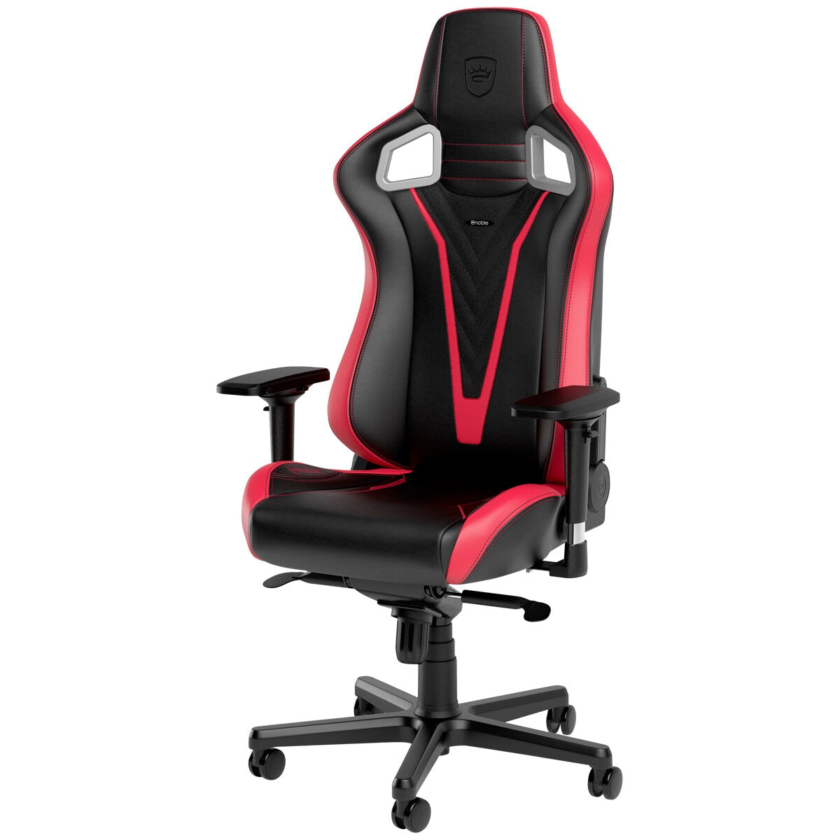 noblechairs Epic V Gaming Chair RedBlack - Ergonomic Design, Premium Materials, Adjustable Lumbar Support - SuperSaverAU - view 5