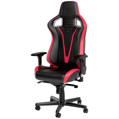 noblechairs Epic V Gaming Chair RedBlack - Ergonomic Design, Premium Materials, Adjustable Lumbar Support