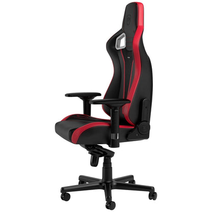 noblechairs Epic V Gaming Chair RedBlack - Ergonomic Design, Premium Materials, Adjustable Lumbar Support