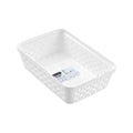Boxsweden Medium Organiser Tray 23.5x16x6.5cm - White - BPA-Free - SuperSaverAU - view 1