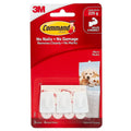 Command White Adhesive Micro Hooks - 20mm x 30mm - Plastic - Damage-Free - 3 Pack - SuperSaverAU - view 1