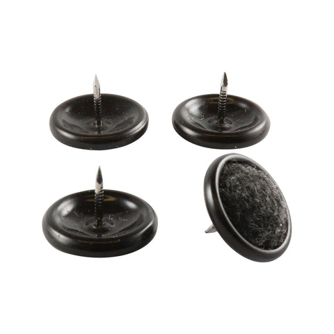 Surface Gard Round Castor Cup 4 Pack - 25mm - Brown - For Carpet & Hardwood - SuperSaverAU - view 1
