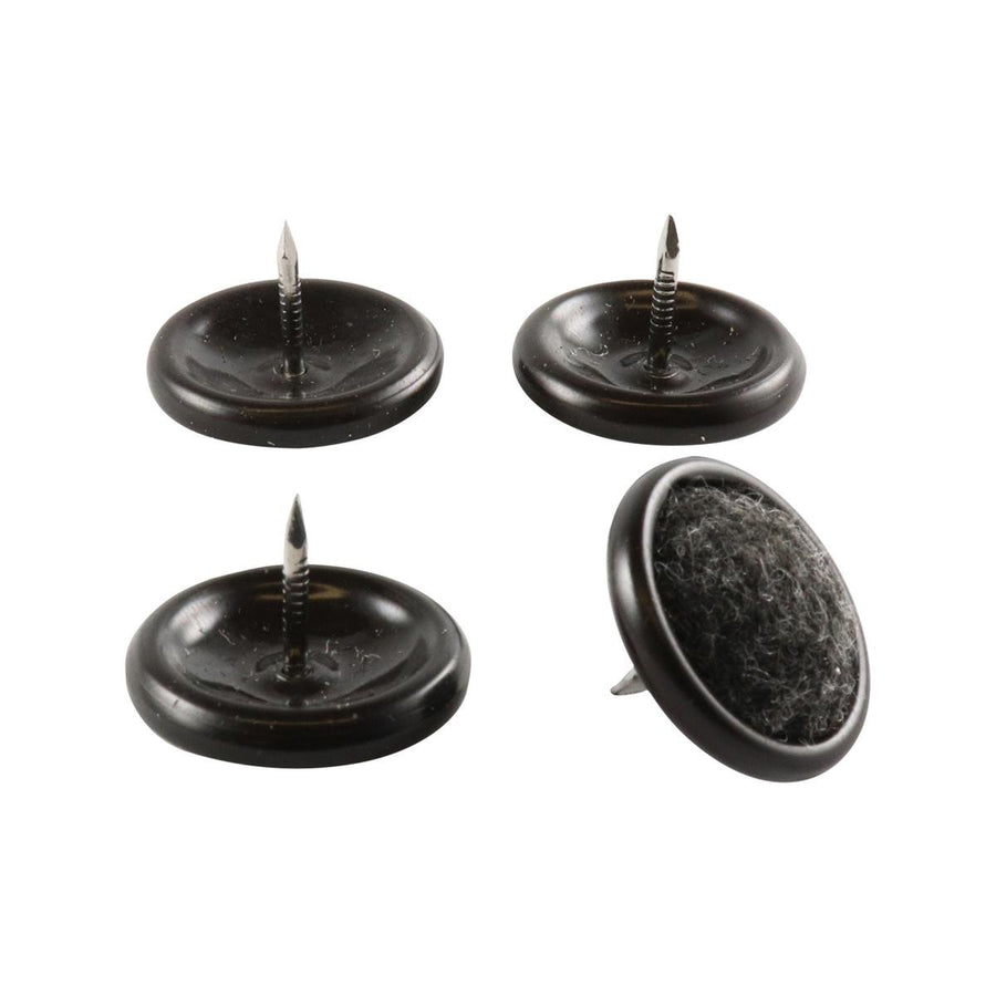 Surface Gard Round Castor Cup 4 Pack - 25mm - Brown - For Carpet & Hardwood - SuperSaverAU - view 1