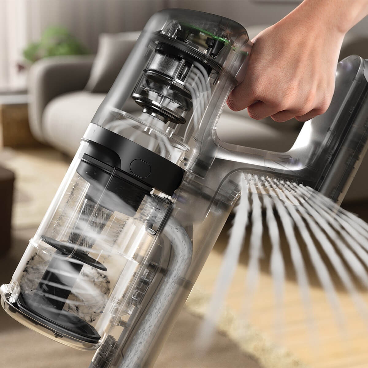 Electrolux 600 Series cordless stick vacuum - denim blue, 40 minute runtime, cyclonic suction - EFP61712A