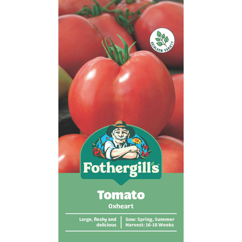 Mr Fothergill's Oxheart Tomato Seeds - Large Fleshy Red Fruit