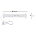 Arlec 6 Outlet Rotatable Powerboard with Surge Protection 190J PB6RT