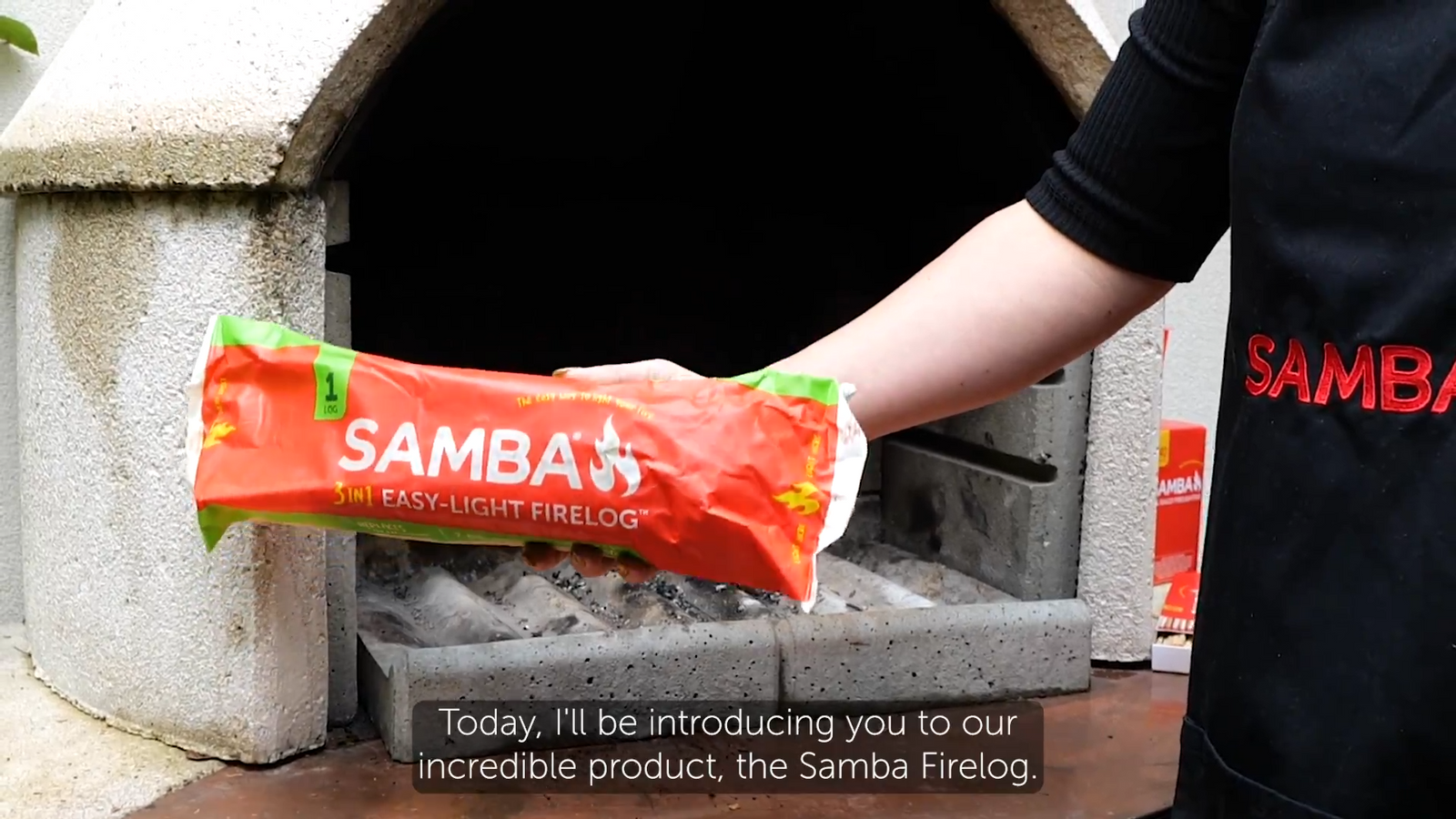 Samba Single Wax Fire Log 1.08kg Burns Up To 2 Hours