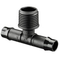 Pope 13 x 15mm Barbed Male Threaded Tee, Polypropylene, Micro Irrigation