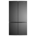 Westinghouse 547L Quad Door Refrigerator - Matte Black, FresherAir Carbon Filtration, Frost Free - WQE5400BD