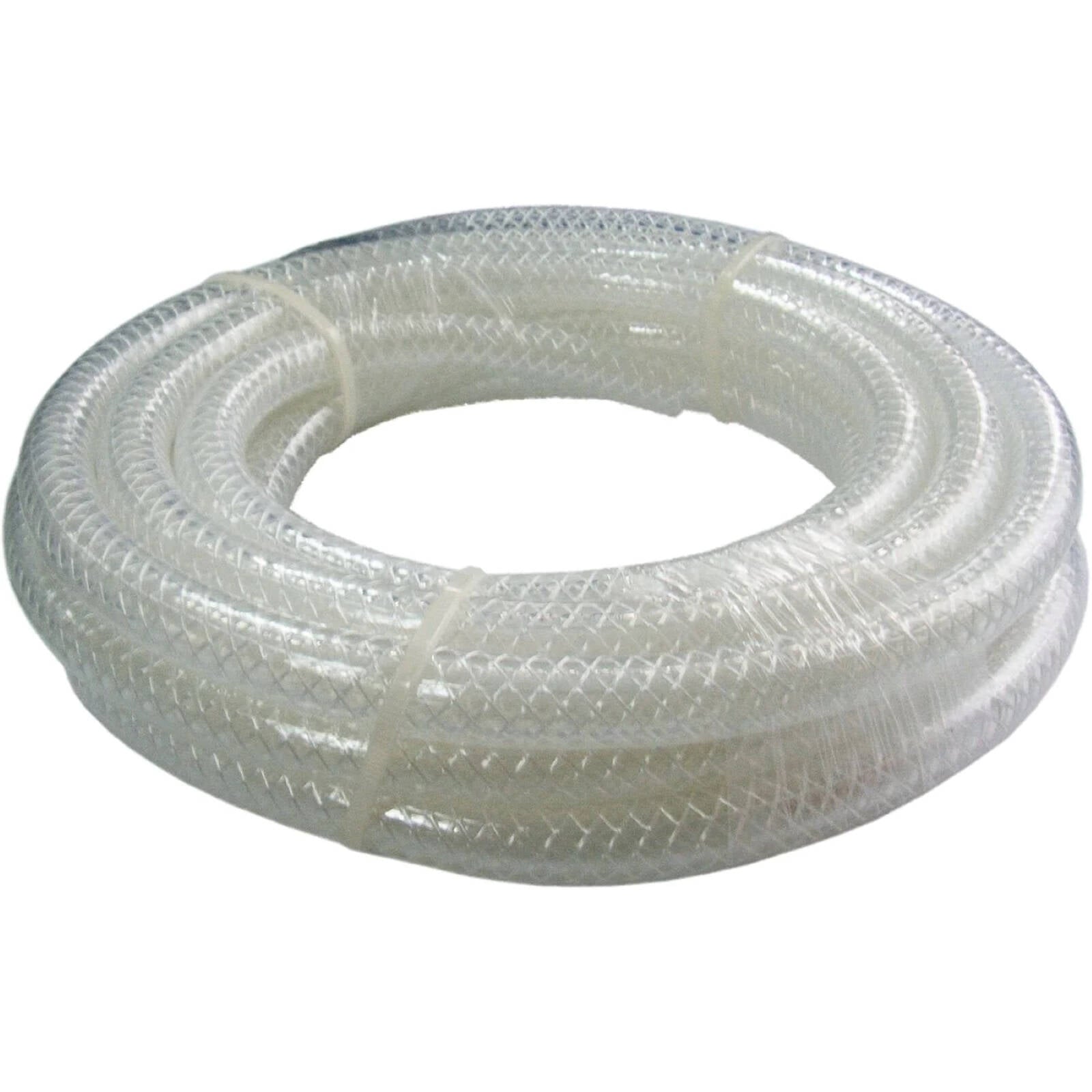 Kinetic 6mm x 5m Clear PVC Food Grade Reinforced Multi-Purpose Pressure Hose