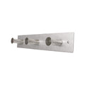 Adoored 3 Stud Satin Chrome Hook Rack - 260mm Steel - Durable Design - SuperSaverAU - view 1
