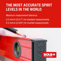 Sola Spirit Level 40cm Red - Precision Measurement Tool - Durable Aluminum - SuperSaverAU - view 5
