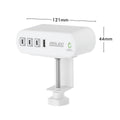 Arlec 2 Outlet USB C Powerboard 1.8m - Desktop Clamp - White - Surge Protection - SuperSaverAU - view 3