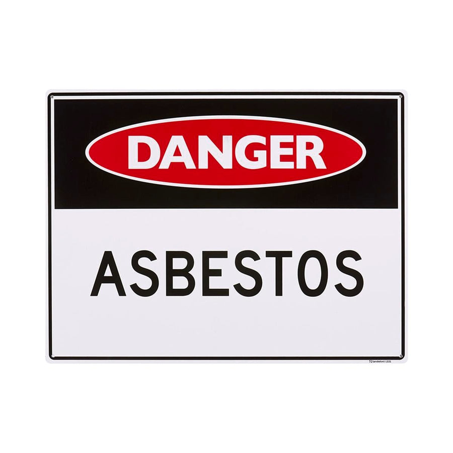 Sandleford Asbestos Sign - 450 x 600mm - Polypropylene - UV Resistant - SuperSaverAU - view 1