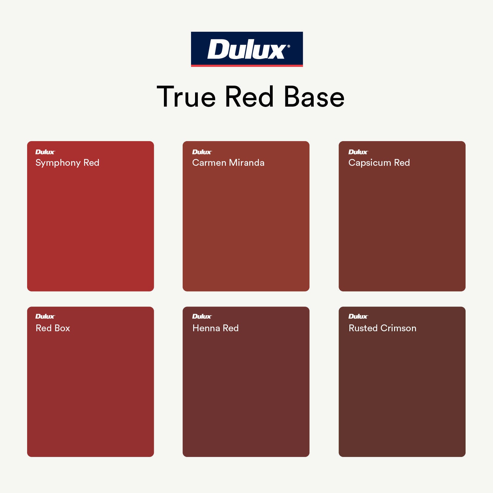 Dulux Wash&Wear Low Sheen Interior Paint True Red 2L - Washable, Indoor