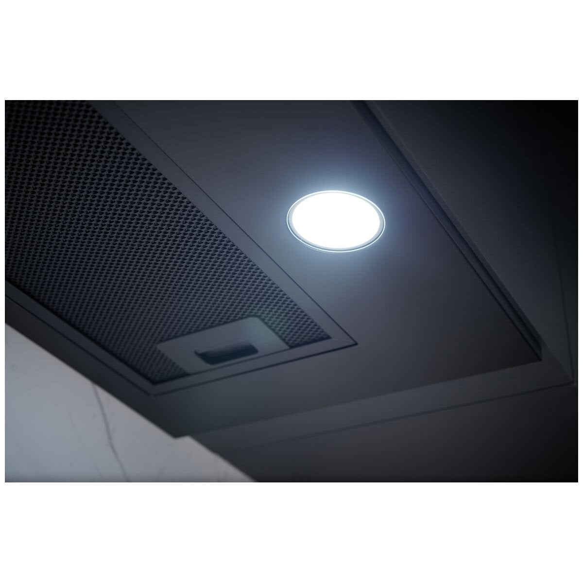 Omega 90cm Undermount Rangehood - Matt Black - Dual 3W LED - Slider Switch Controls - ORU90MB