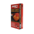Rhino Extra Large Nitrile Disposable Gloves - Orange - Heavy Duty - 125mm x 235mm - Puncture Resistant - Secure Grip - SuperSaverAU - view 1