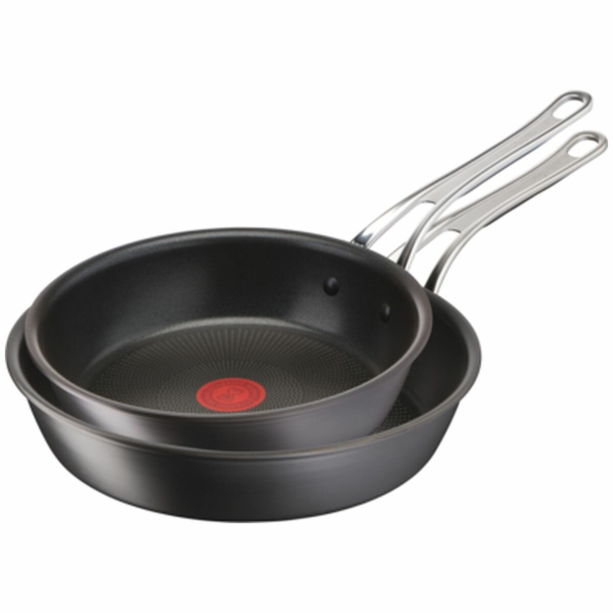 Tefal Jamie Oliver Cook's Classics 2 Piece Hard Anodised Non-Stick Induction Frypan Set - H912S217