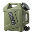 12L Portable Camping Water Storage Bucket Tank - Green