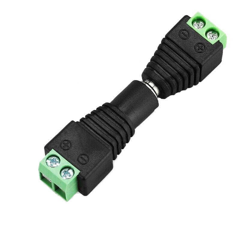 12V DC Power CCTV Male and Female Connector Adapters - Pack of 5 Pairs - view 2