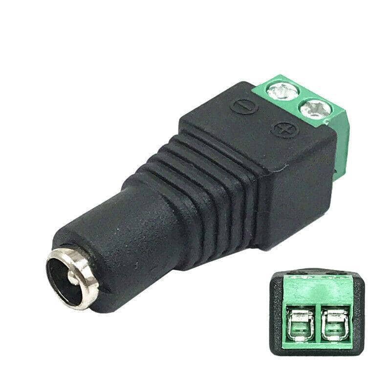 12V DC Power CCTV Male and Female Connector Adapters - Pack of 5 Pairs - view 5