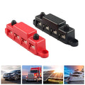 12V Power Distribution Block, M8 - Red and Black - view 4