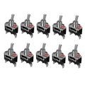 12V Waterproof Toggle Switch SPST on off for Car Dash Control Panel, Pack of 10 - view 2