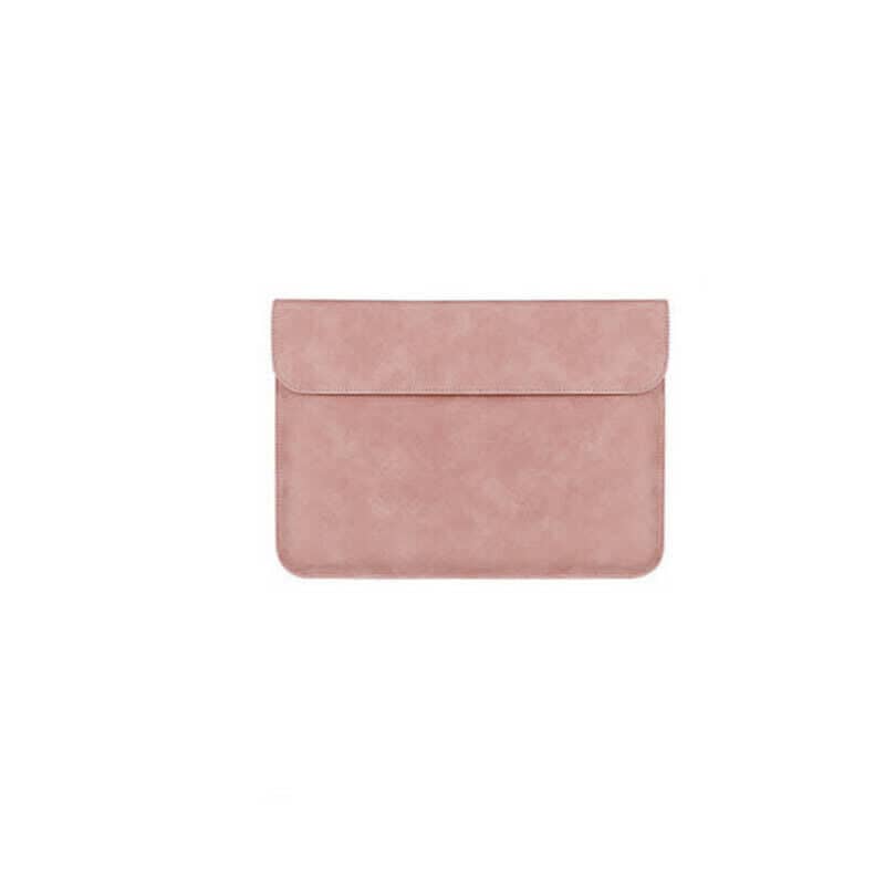 13.3 Inch (34 cm) Laptop Sleeve - Pink, PU Leather Pouch (35.5 x 25 cm)