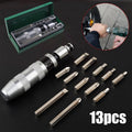 13-Piece Impact Driver Bit Set with Phillips, Flathead and Hex Bits - view 5