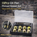 13 Piece Oil Pan Thread Repair Kit M15 x 1.5 for Car Engine Maintenance