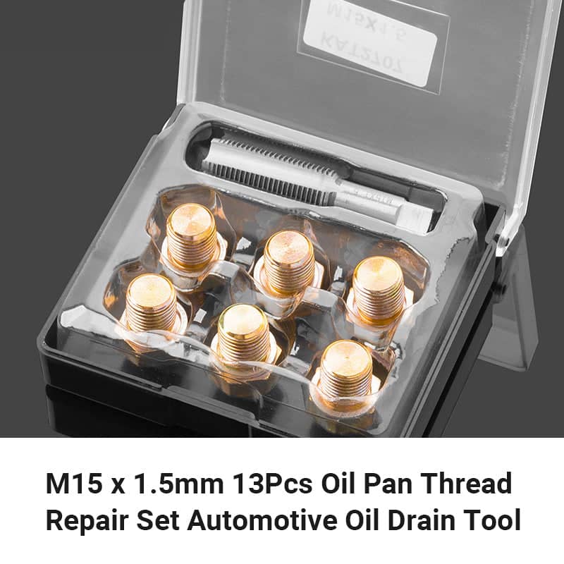 13 Piece Oil Pan Thread Repair Kit M15 x 1.5 for Car Engine Maintenance - view 5