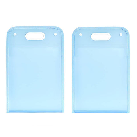 13 Pocket A4 File Storage Bag Organiser - Blue, Pack of 2