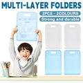 13 Pocket A4 File Storage Bag Organiser - Blue, Pack of 2 - view 2