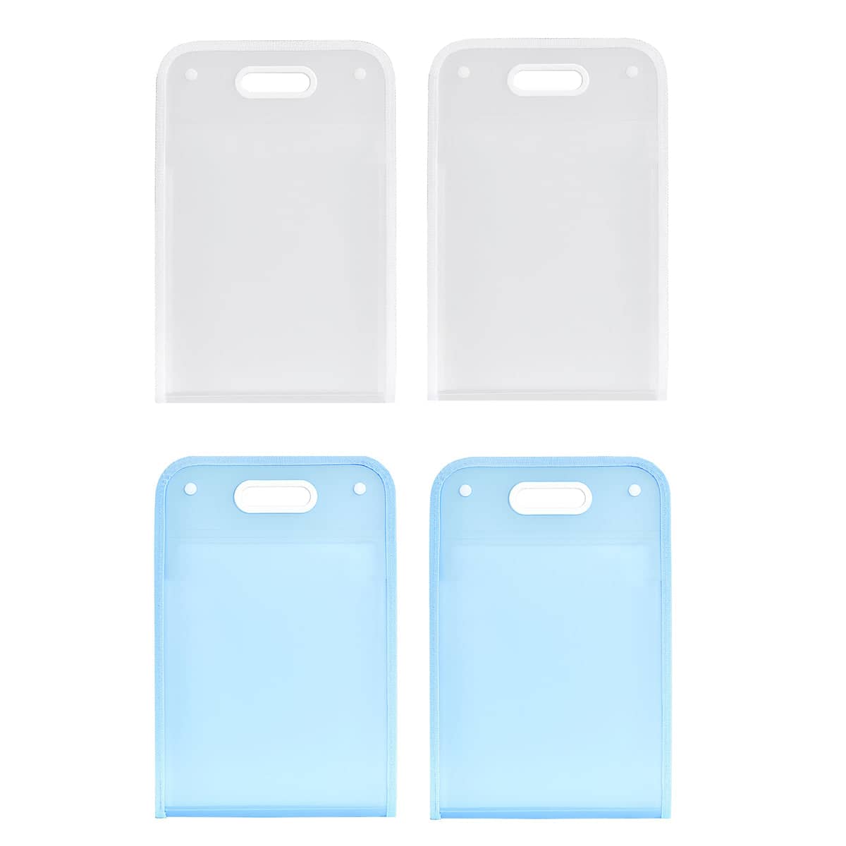 13 Pocket A4 File Storage Bag Organiser - Blue, Pack of 2 - view 3