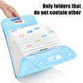 13 Pocket A4 File Storage Bag Organiser - Blue, Pack of 2 - view 5