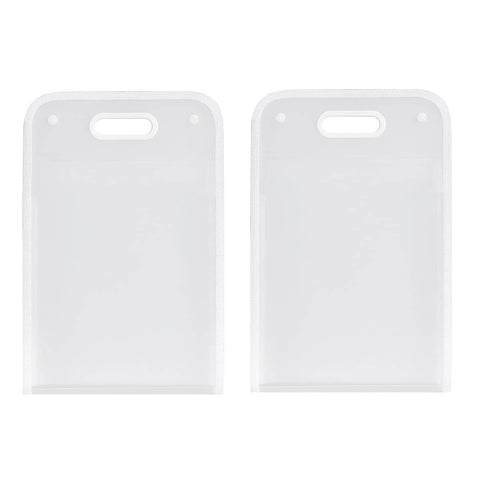 13 Pocket A4 File Storage Bag Organiser - White, Pack of 2