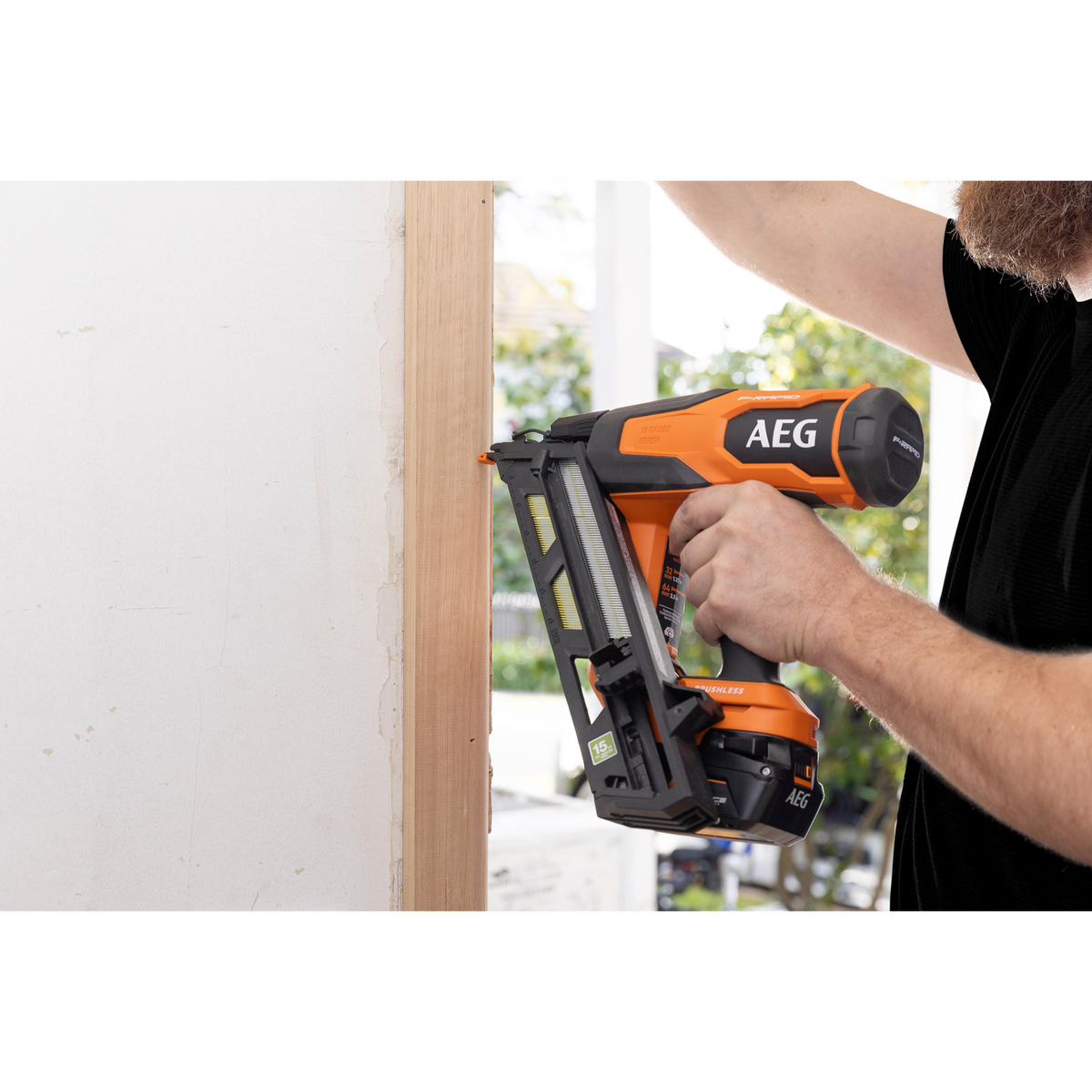 AEG 18V F-RAPID 15GA DA Angled Brad Nailer Kit - 5Ah Battery - 162mm x 600mm x 317mm - SuperSaverAU - view 3