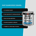 White Knight Rust Guard Aluminium Gloss Epoxy Enamel Paint 4L