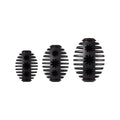 Gladiator 12cm Black Rubber Rugby Dog Toy - Durable - Dental Care - Treat Filling - SuperSaverAU - view 3