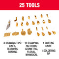 Tradeflame 27 Piece Wood Burning Kit - 42mm x 258mm x 134mm - Ergonomic Design - SuperSaverAU - view 3