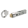 Gainsborough 60mm Tubular Latch, Bright Chrome, Round Strike, Drive-In Collar