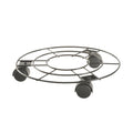 Eden 25cm Round Pot Plant Trolley, Wire, 25kg Capacity, Indoor & Outdoor