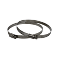 Pacific Air 125mm Stainless Steel Worm Clamp - 2 Pack, Round Duct