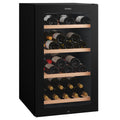 Vintec 35 Bottle Single Zone Underbench Wine Fridge - Black, Triple Glazed Door, Security Lock - VWS830FCB-X