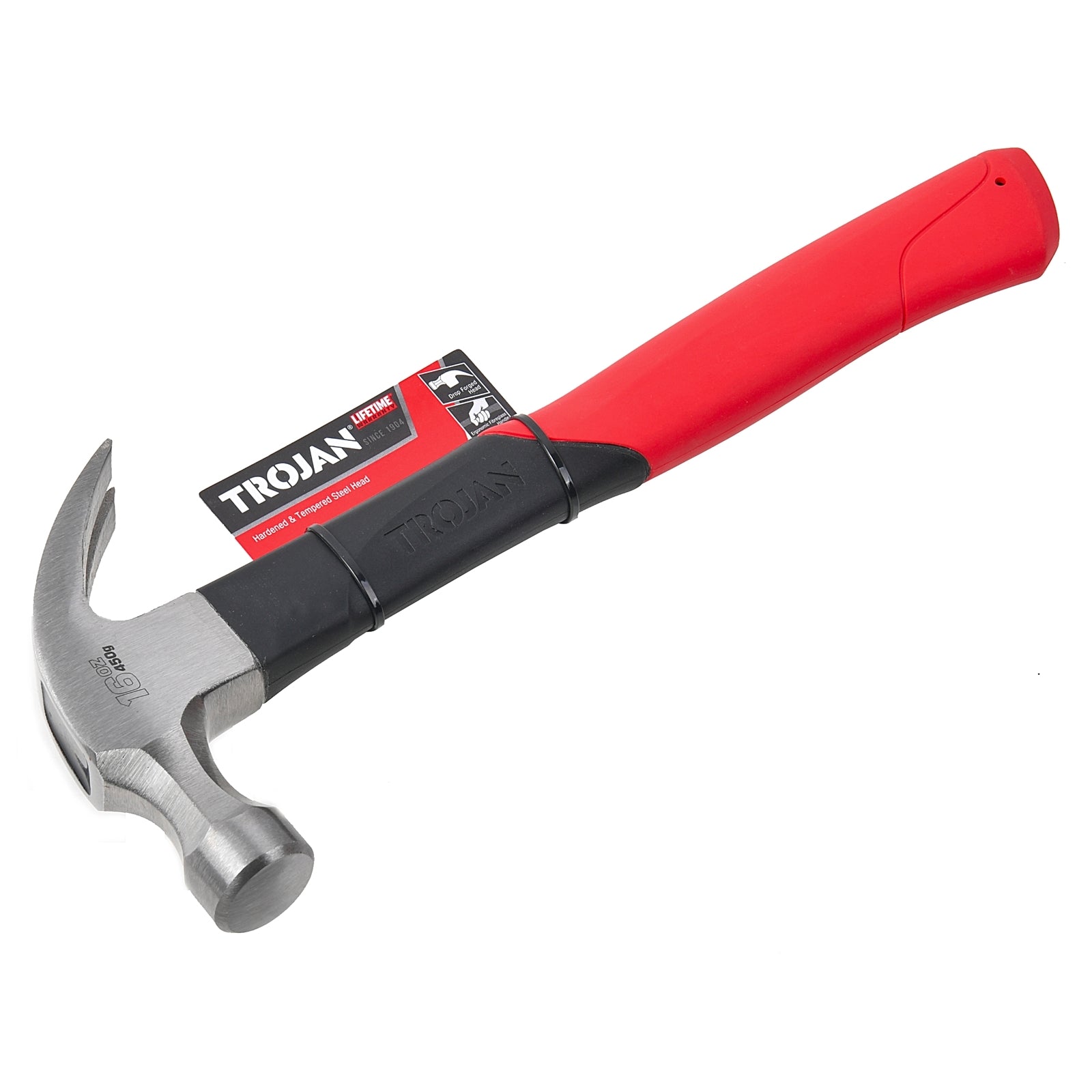 Trojan 16oz (450g) Fibreglass Claw Hammer