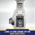 Irwin Strait Line Mach6 Chalk Reel - 30m Line - Blue - Durable Aluminium - SuperSaverAU - view 4